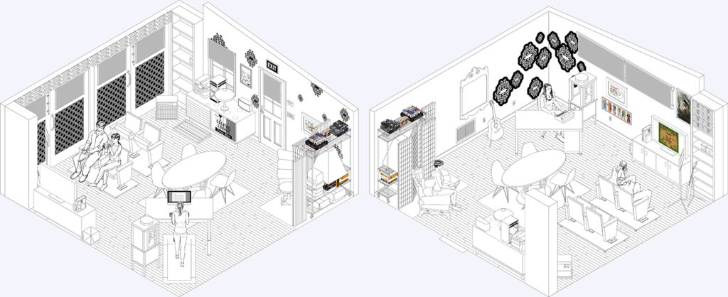 Final isometric drawing (monochrome)