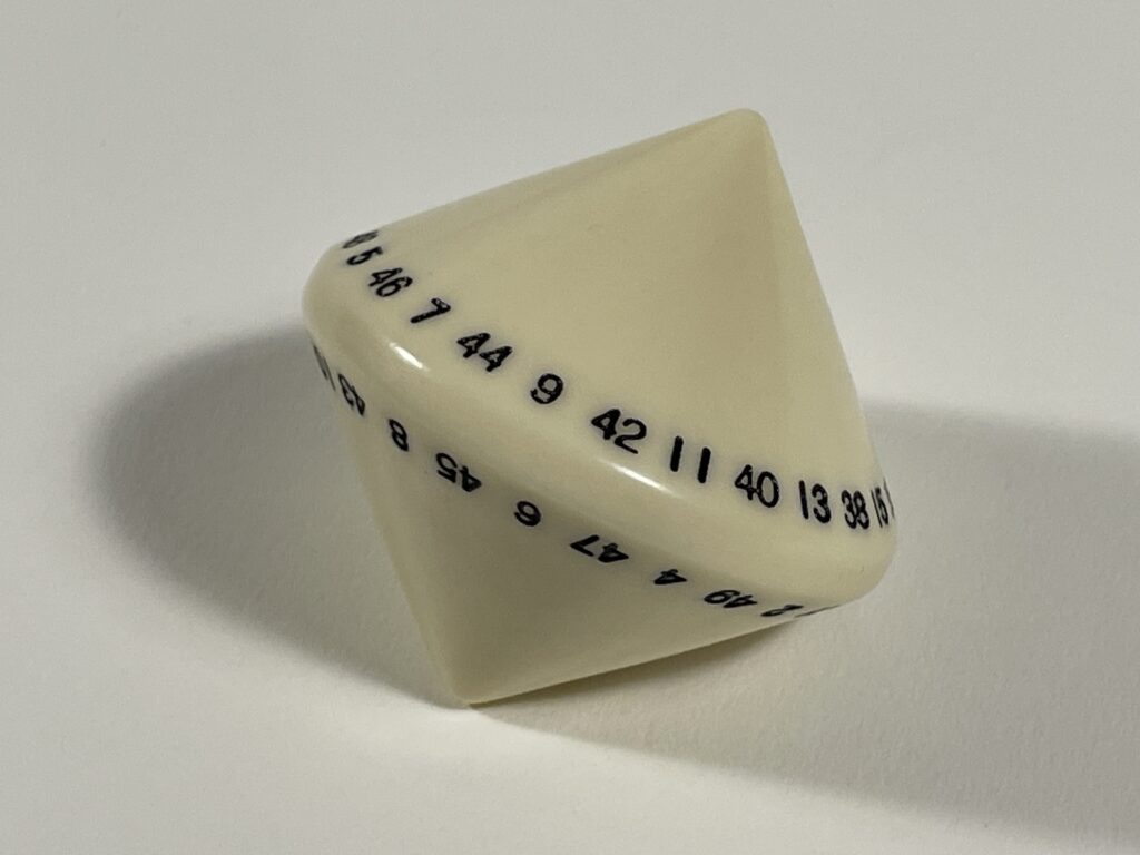 50-sided die